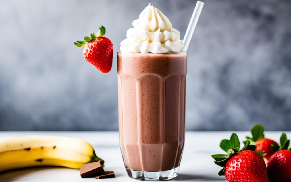 chocolate protein smoothie