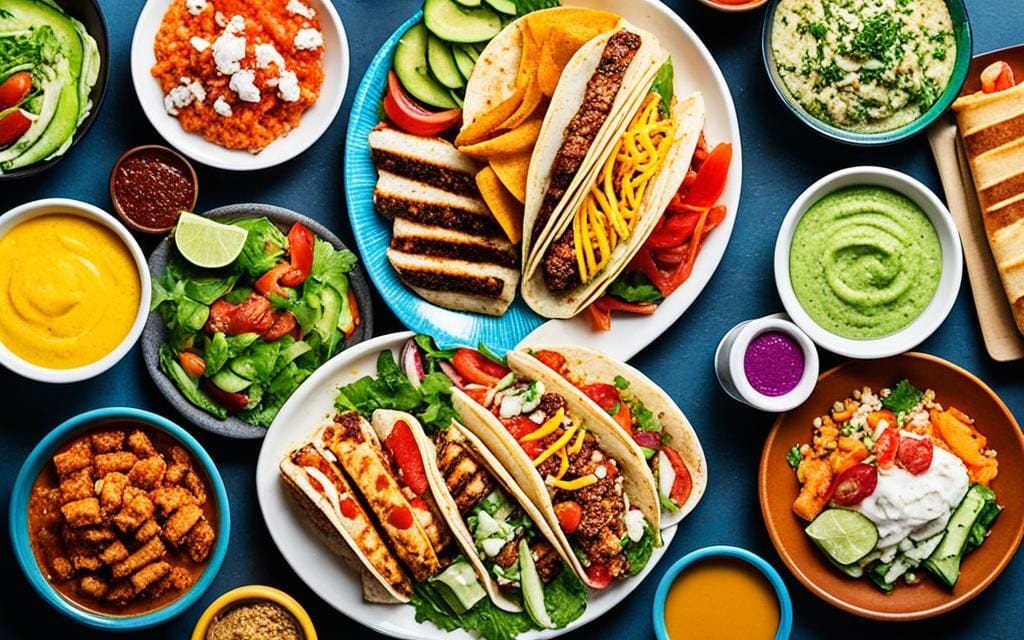 Protein-rich international fast food