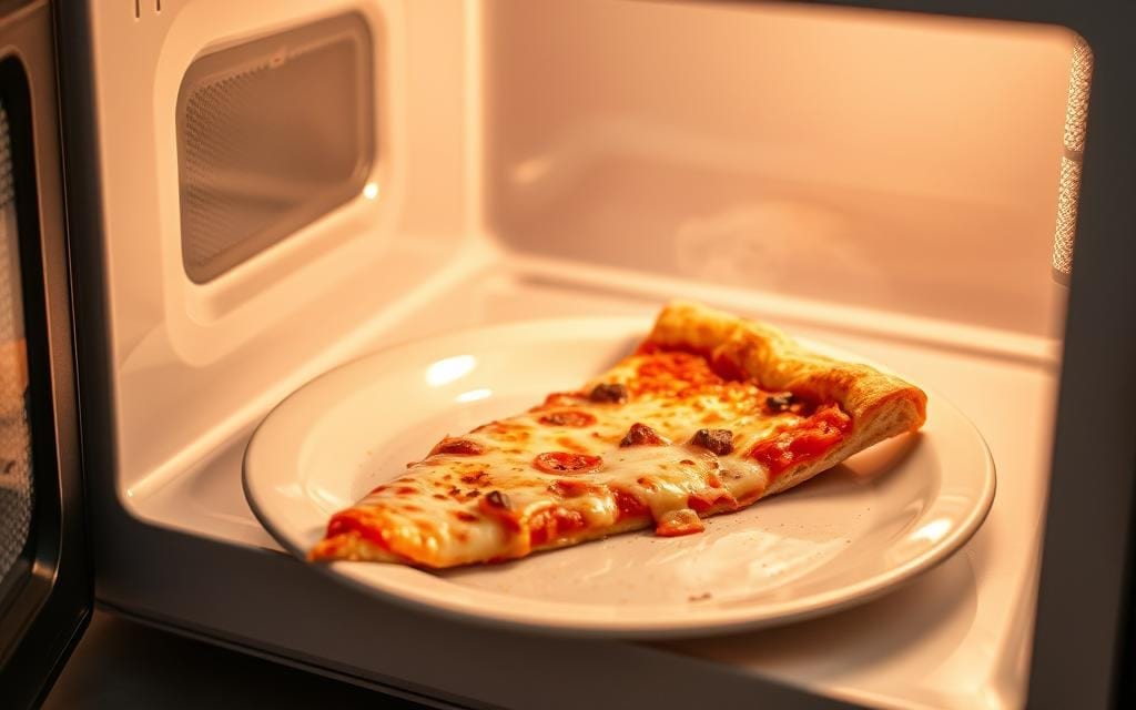 best way to reheat pizza in microwave
