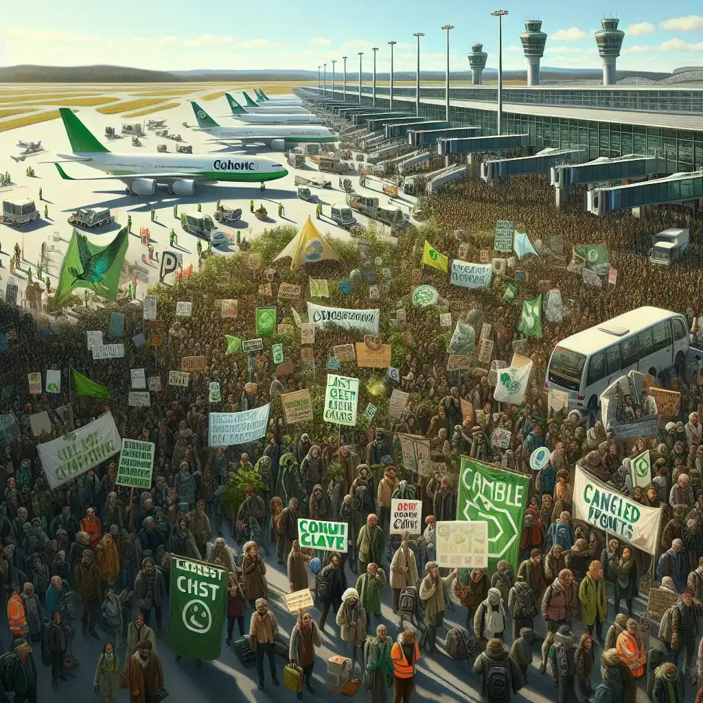 Germany Airport Protest Cancels 100+ Flights Amid Fossil Fuel Debate