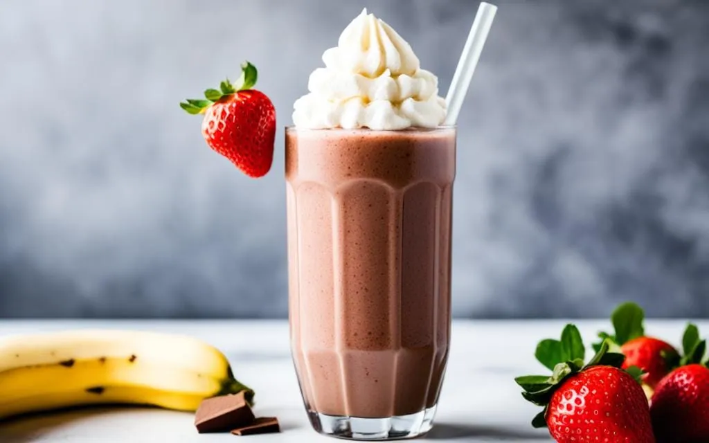 chocolate protein smoothie